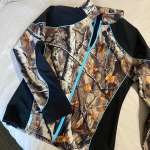 Camo softshell jacket